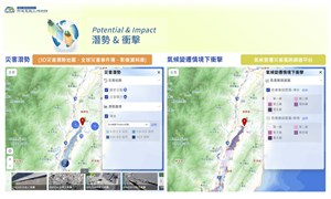 圖7-潛勢與衝擊功能頁示意圖(資料來源：災防科技中心)