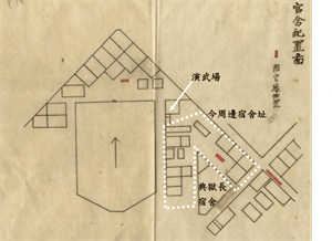 1943年臺中監獄官舍配置圖