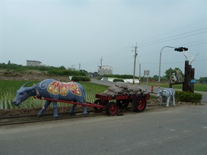笨南港頂菜園社區展示之早期牛車