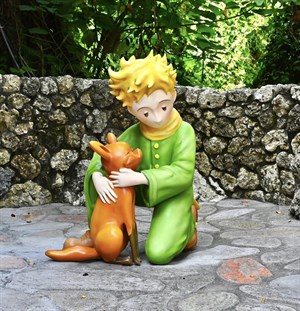 古典玫瑰園小王子雕塑