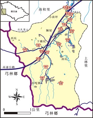 新力里伯公分布圖