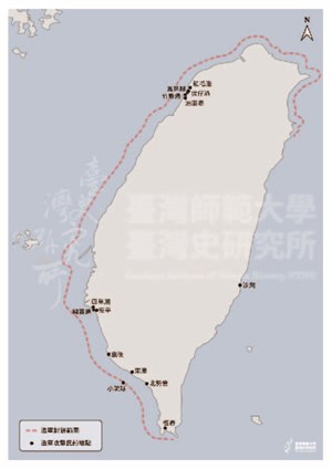 1884年11月-12月法軍攻擊臺灣民船熱區